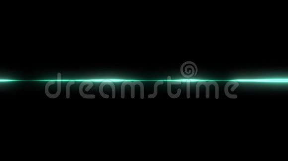 黑色背景音频波形可视化绿色波形动画视频的预览图