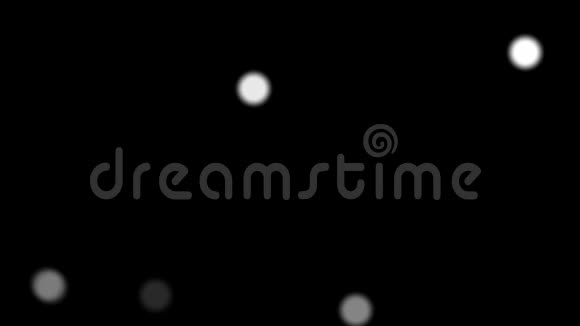 白色粒子在黑色背景上移动视频的预览图