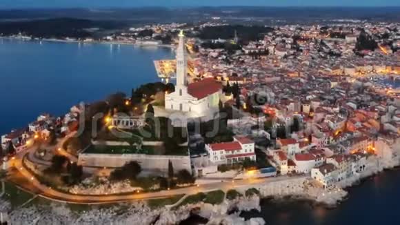 克罗地亚Rovinj夜景视频的预览图