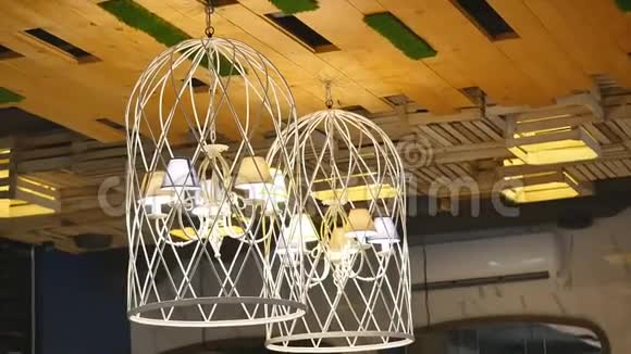 餐厅的吊灯室内元素视频的预览图