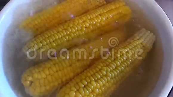 煮制新鲜玉米视频的预览图
