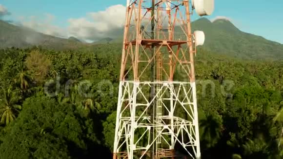 电信塔亚洲通信天线视频的预览图