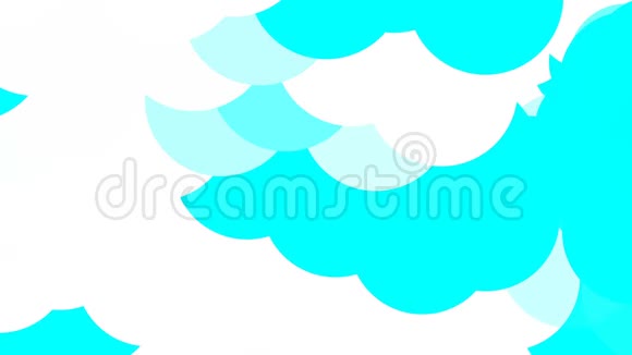动画图形气泡点或球蓝白颜色变化过渡效果视频的预览图
