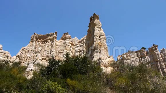 有机盆的砂岩岩石法国Tet视频的预览图