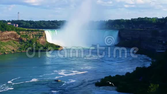 马蹄瀑布尼亚加拉瀑布安大略省加拿大视频的预览图