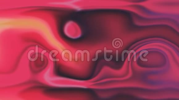 红墨水在水下旋转液体油漆彩色气泡表面视频的预览图