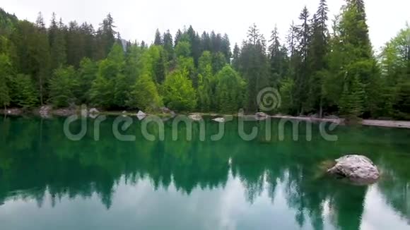 法国瓦特查莫尼湖高山湖景视频的预览图