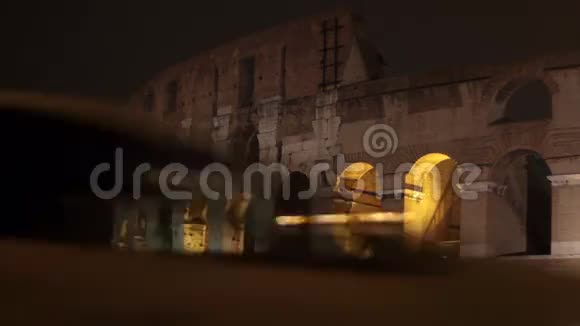 罗马竞技场夜景视频的预览图