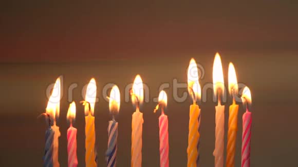 生日蜡烛变形耀斑视频的预览图