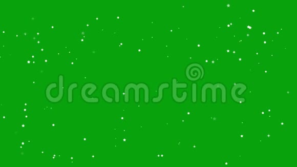 有绿色屏幕背景的神奇星星和闪烁的星星视频的预览图