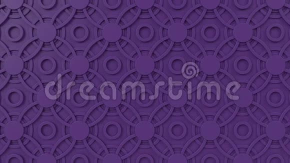 阿拉伯循环几何图案紫色伊斯兰三维主题阿拉伯背景视频的预览图