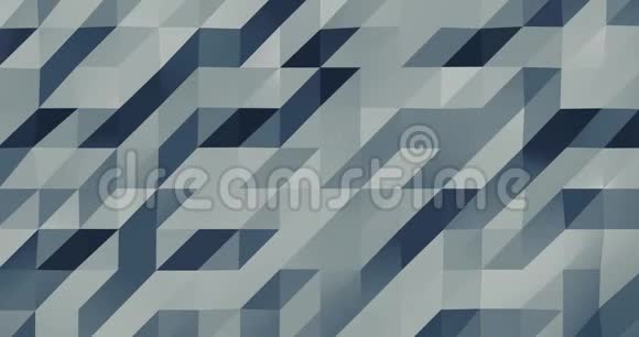 抽象灰色三维几何图形马赛克金属背景的业务介绍视频的预览图