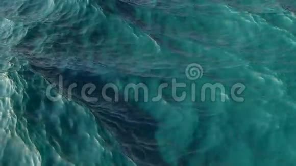 4k海浪水面飞越无缝环背景视频的预览图