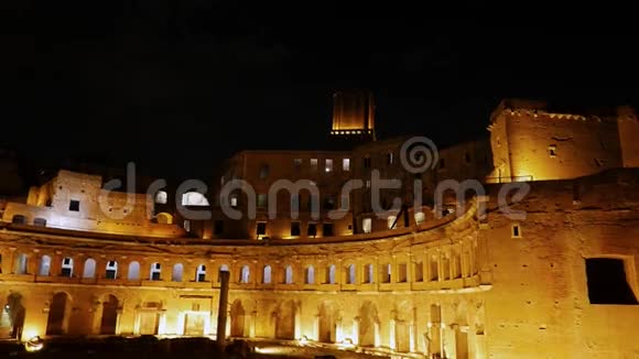 市场木马夜间罗马意大利视频的预览图