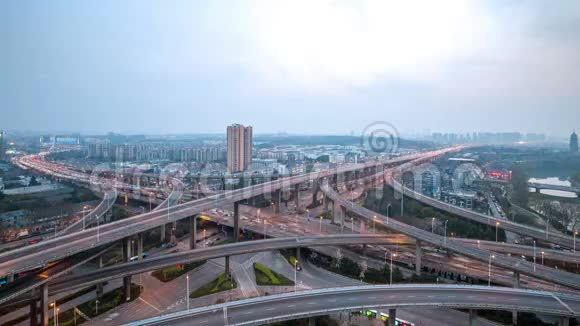 南京立交桥的时间流逝视频的预览图