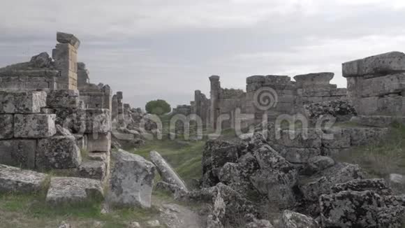 土耳其帕穆卡莱的希埃波利斯废墟视频的预览图
