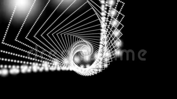 动画背景与螺旋白点抽象音调视频的预览图