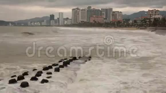 越南芽庄风暴海高清延时视频的预览图