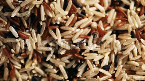 米饭是用竹棒采摘的生米放筷子的电影录像视频的预览图