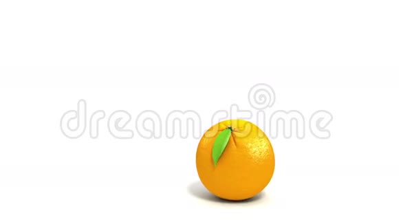 一个橙色在白色背景上滚动到另一个橙色高清1080阿尔法面具视频的预览图