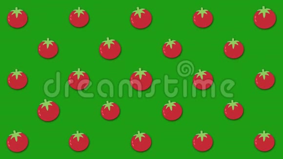 彩色背景上的蔬菜动画动画彩色蔬菜背景背景移动蔬菜视频的预览图