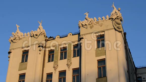 现代建筑风格乌克兰基辅建造年份1902视频的预览图