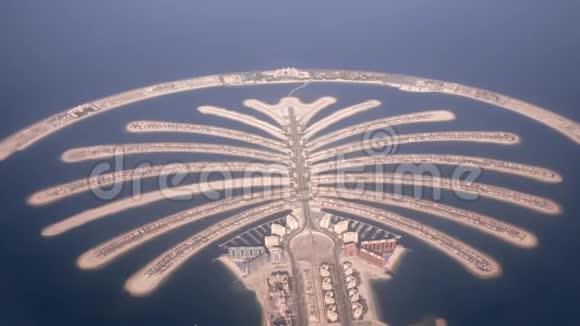 迪拜棕榈岛空中射击视频的预览图