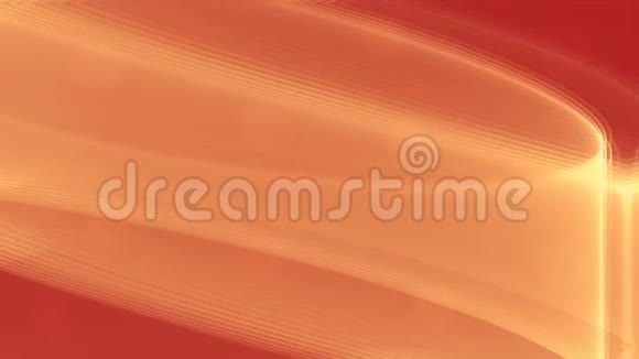 闪烁模糊灯光的橙色抽象背景橙色波浪形流动区域视频未来主义科幻小说视频的预览图