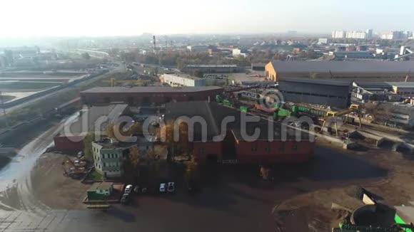 金属回收厂废料场针对无人机视频的预览图