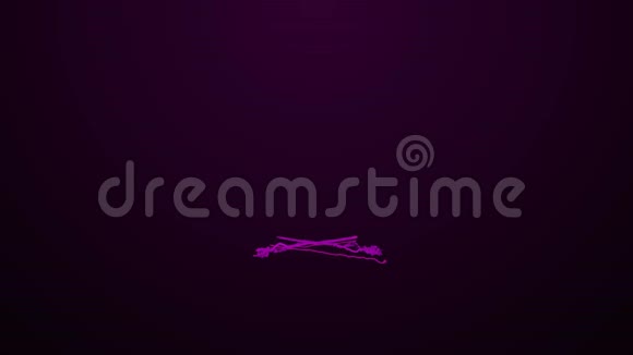 抽象紫色圣诞树视频的预览图