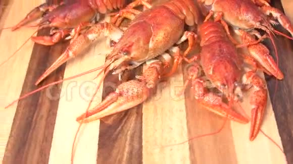 煮熟的红小龙虾视频的预览图