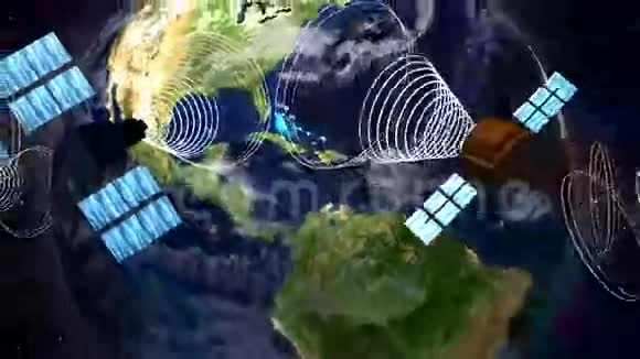 地球和卫星1LOOP视频的预览图