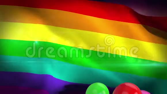 彩虹气球对抗彩虹旗视频的预览图