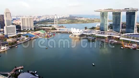 新加坡城市景观日时间过去振作起来视频的预览图