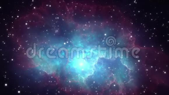 有恒星星系和云的空间宇宙场景视频的预览图