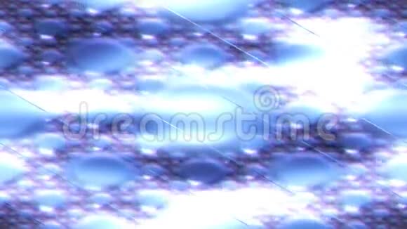 抽象的蓝色彩色运动镜头与白色小星星视频的预览图