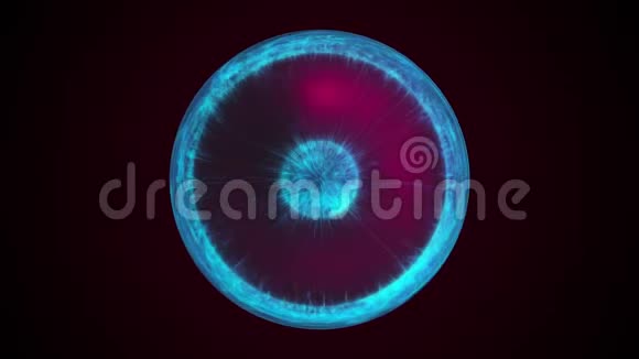 魔球电脑生成背景三维绘制球体内的能量视频的预览图