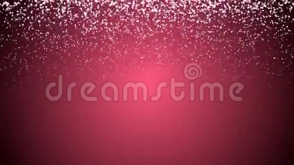 移动粒子的抽象粉红色背景循环动画视频的预览图