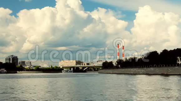 莫斯科俄罗斯船河全景视频的预览图