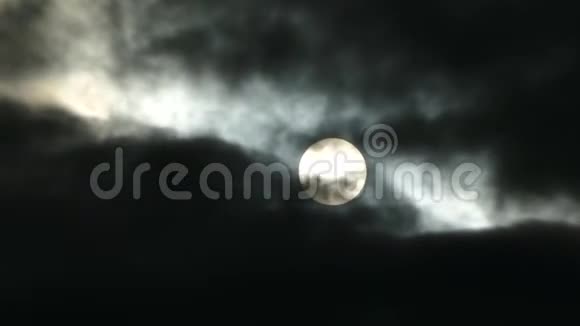 太阳在乌云后面满月视频的预览图