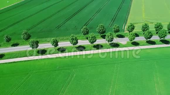 小巷道路的鸟瞰图视频的预览图