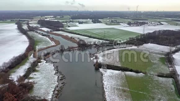 施瓦菲默尔海是德国莱茵河前洪水沟里摩尔人的自然保护区视频的预览图