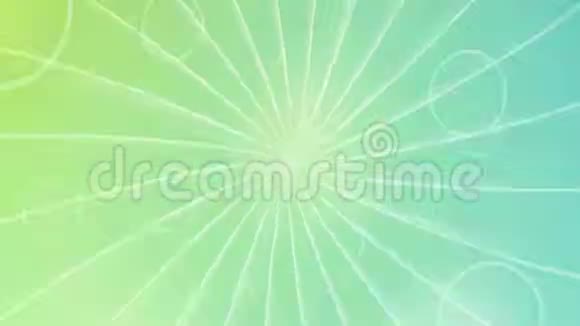 抽象的直线的旋转的绿色的涡轮机和闪闪发光的反射视频的预览图