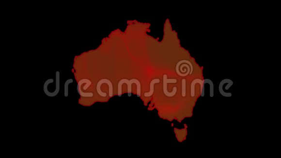 澳大利亚的火灾运动矢量插图中的视频视频的预览图