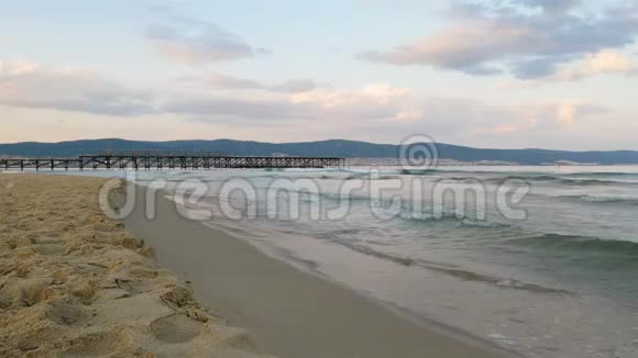 保加利亚的黑海海滩视频的预览图