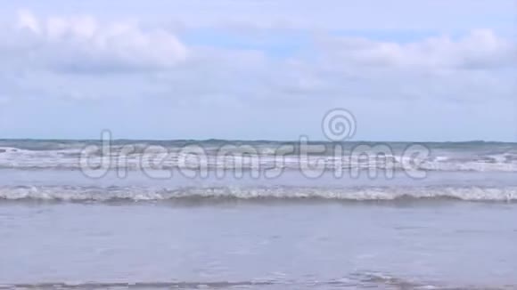 海洋海浪沙滩自然景观视频的预览图