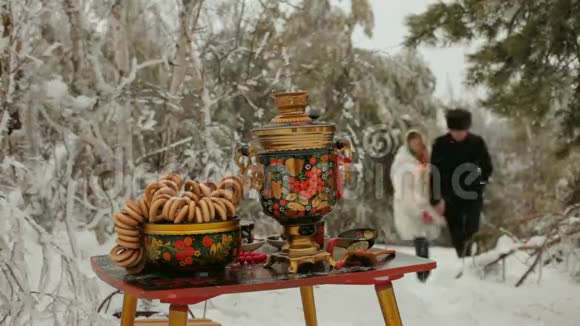 俄罗斯冬季野餐视频的预览图