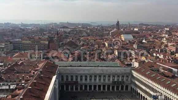 全景威尼斯鸟瞰图意大利欧洲古镇全景视频的预览图