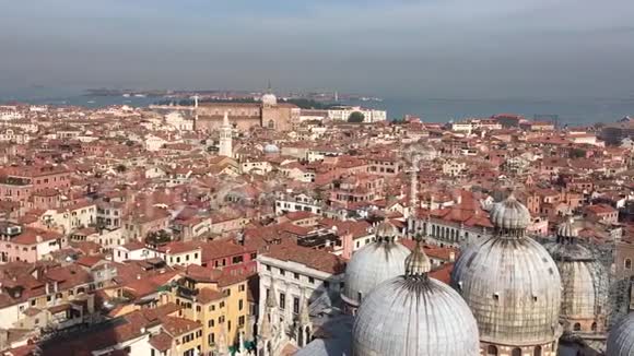 全景威尼斯鸟瞰图意大利欧洲古镇全景视频的预览图