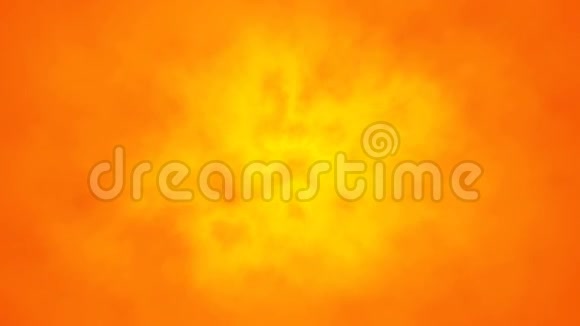 深橙色星云动画暗黄色多云的天空视频的预览图